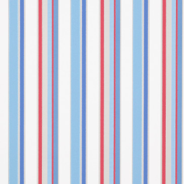 Jane Churchill - Get Happy - Disco Stripe - J142W-04 Blue/Red