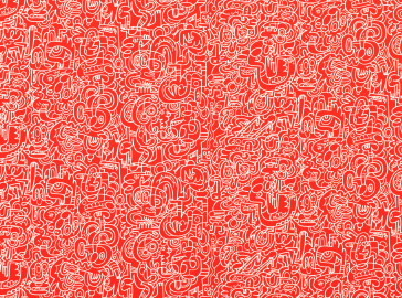 Kirkby Design - Spaghetti Yeti - Ketchup K5144/08