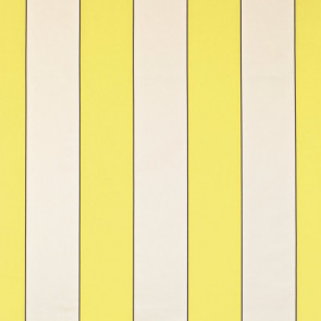 Dominique Kieffer - Larges Rayures de Coton - Citron et blanc 17183-006