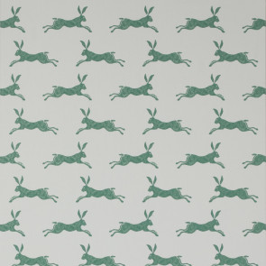 Jane Churchill - Rowan Wallpaper - March Hare Wallpaper - J135W-11 Green