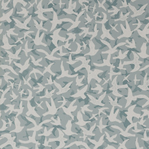 Jane Churchill - Rowan Wallpaper - Windsong Wallpaper - J176W-03 Blue