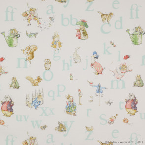 Jane Churchill - Alphabet Beatrix Potter - J650F-03 Aqua