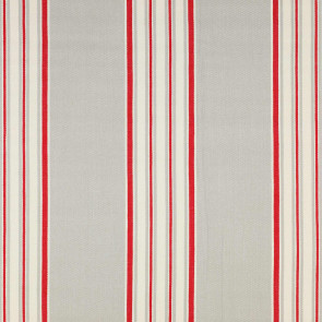 Jane Churchill - Camber Stripe - J687F-04 Grey/Red