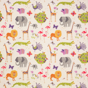 Jane Churchill - Wild Things - J799F-03 Red/Green