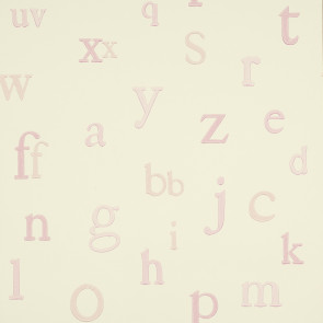 Jane Churchill - Nursery Tales - Alphabet - J130W-02 Pink