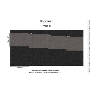 Élitis - Anguille big croco galuchat - Big Croco - VP 423 06 Au pays Himbas