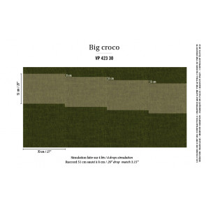 Élitis - Anguille big croco galuchat - Big Croco - VP 423 30 Le goût de l'étrange