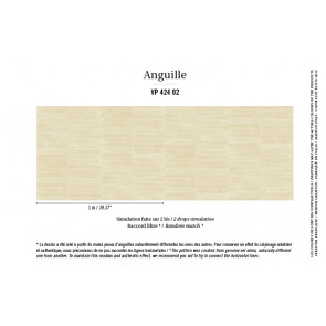 Élitis - Anguille big croco galuchat - Anguille - VP 424 02 Or blanc !