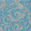 Casamance - Cape Grim - Motif Baroque Turquoise 816177