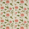Colefax and Fowler - Oriental Poppy Linen - F4111/01 Pink/Green