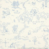 Jane Churchill - Nursery Tales - One Hundred Acre Wood Map - J129W-03 Blue