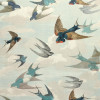  John Derian - Chimney Swallows - PJD6003/01 Sky Blue